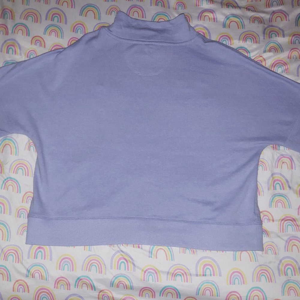 Calvin Klein Performance Embroidered Logo Dolman 3/4  Sleeve Sweatshirt Lilac - Picture 6 of 8